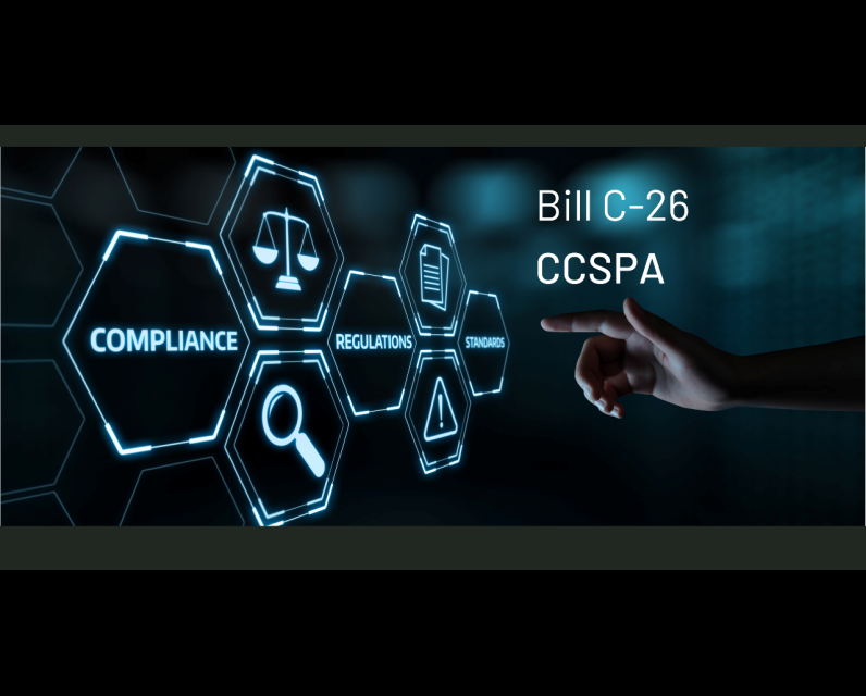 Cybersecurity illustration re: Bill C-26 CCSPA