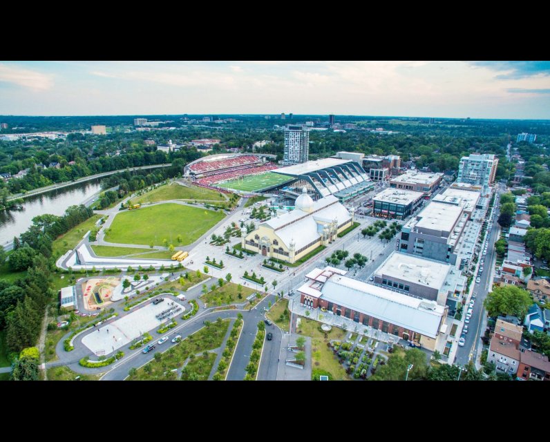 Lansdowne Park in Ottawa, Canada. 