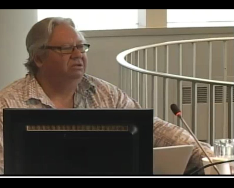 Paul Strome speaks at a Blue Dot meeting