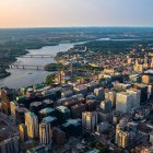 Aerial view of the City of Ottawa, Capital of Canada